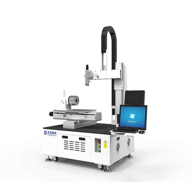 Máquina de solda a laser com plataforma de quatro eixos